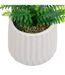 Plante Artificielle en Pot Fougère 33cm Blanc-3