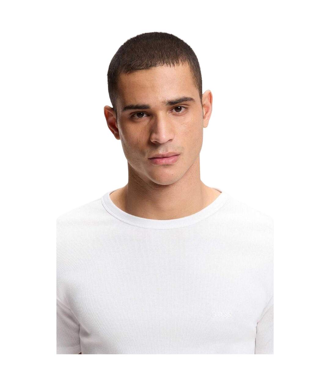 Lot De 2  T-shirts Manches Courtes Homme Blanc Hugo-4