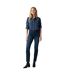 Womens/ladies High Rise Straight Jeans Blue Levis-1