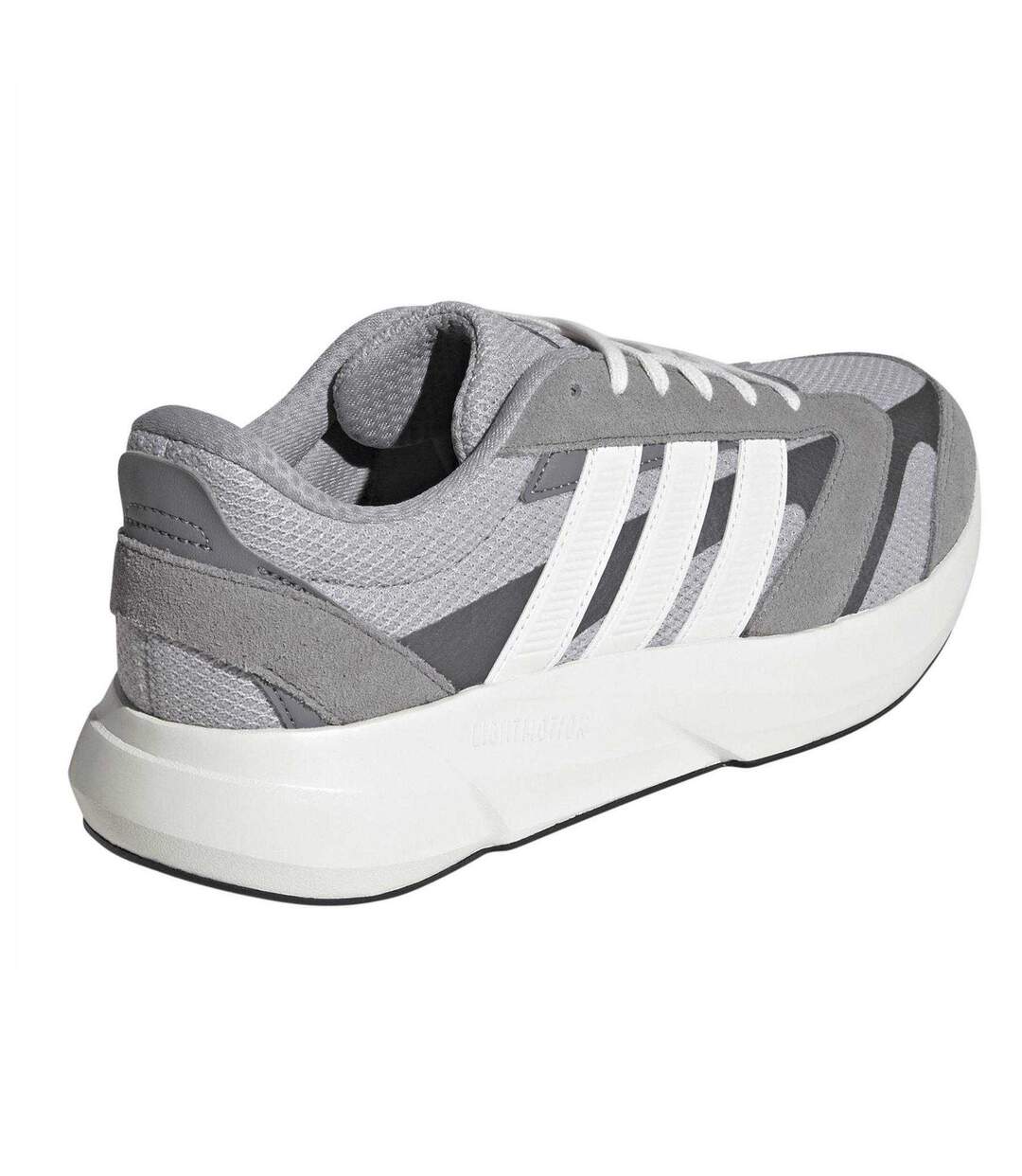 Mens Lightshift 2 Suede Trainers Grey White Iron Adidas-2