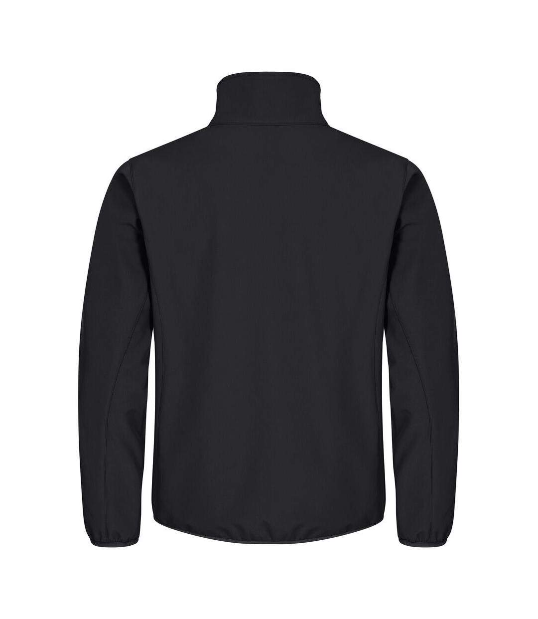 Mens Classic Soft Shell Jacket Black Clique-2
