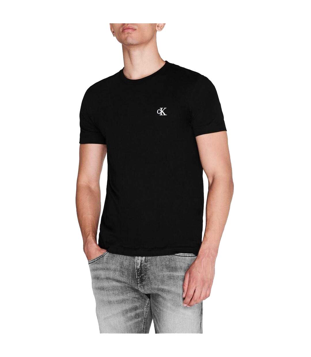 T-shirt Essential Homme Noir Calvin Klein-1