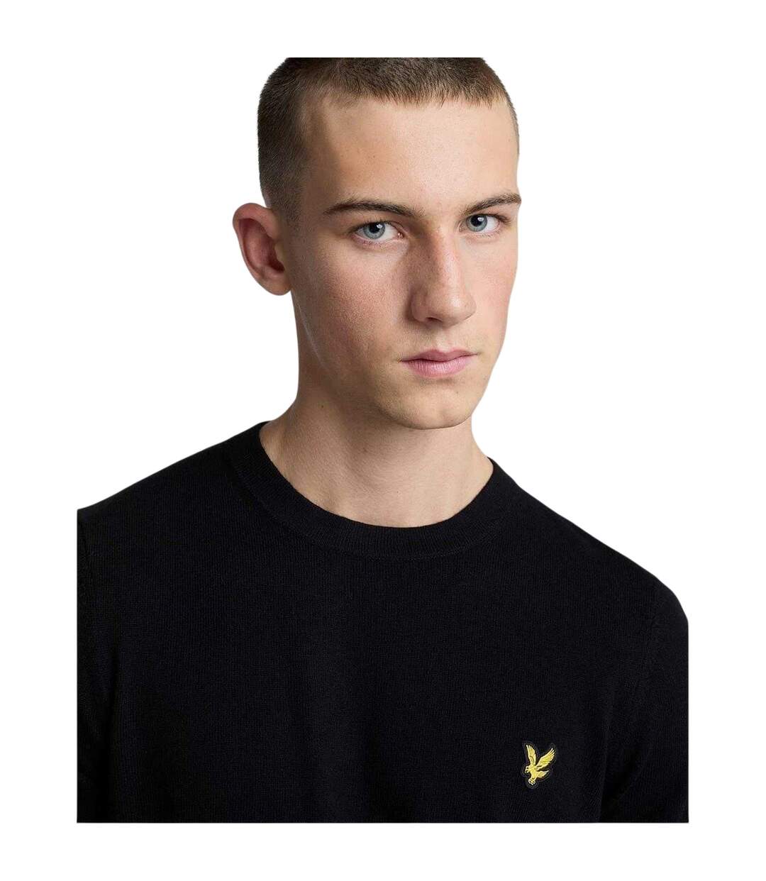 Sweat Col Ras-du-cou Motif/style Logo Brodé Homme Noir Lyle & Scott-4