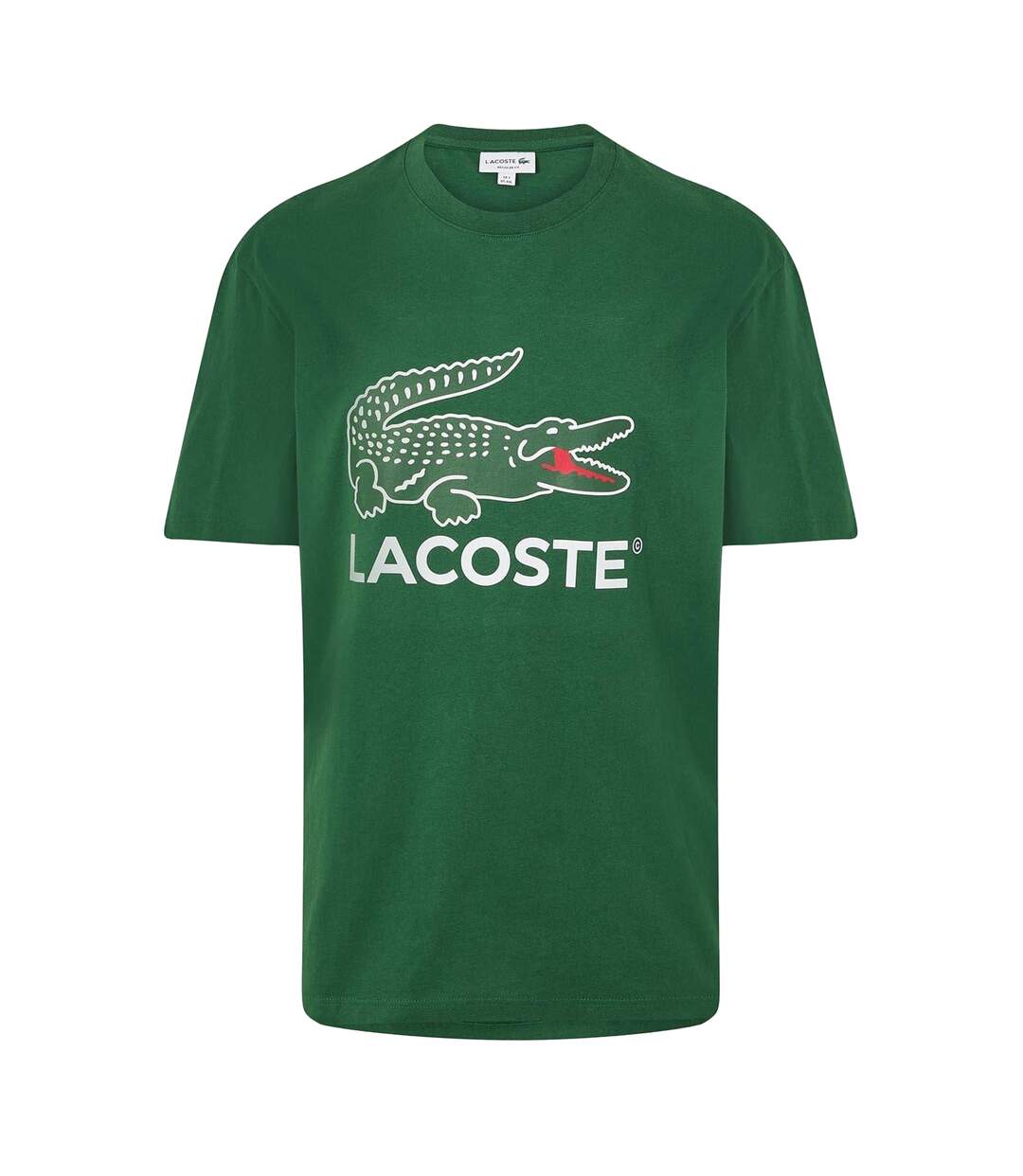 T-shirt Motif/style Imprimé Crocodile Homme Vert Lacoste-2