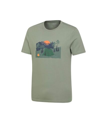 T-shirt camping homme vert Mountain Warehouse