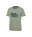 T-shirt camping homme vert Mountain Warehouse