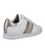 Womens/ladies jaysen trainers white/gold Geox