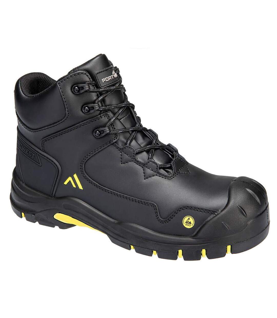 Bottes mi-hautes adulte noir / jaune Portwest-2