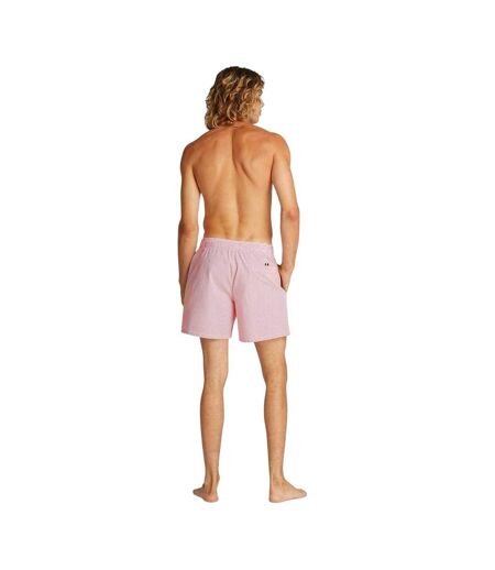 Mens Swim Shorts White Red Tommy Hilfiger