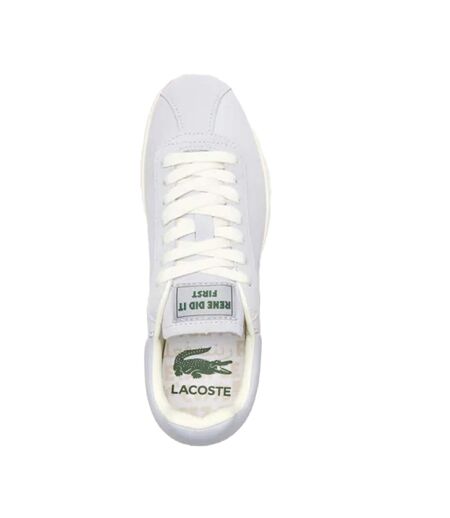 Womens/ladies baseshot suede trainers light blue Lacoste