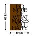 Décoration murale en bois et métal Walnut Do More Of What Makes You Happy