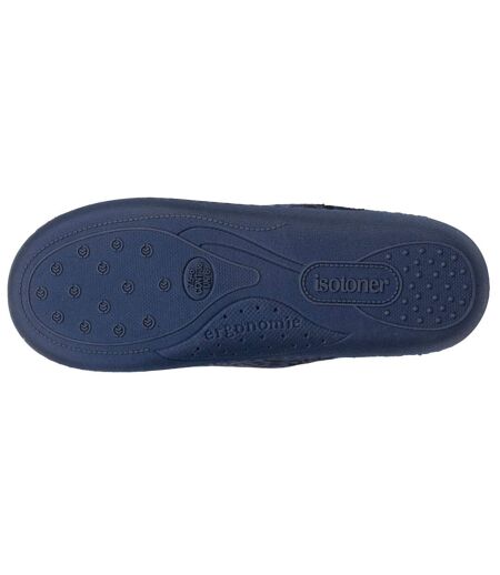 Isotoner Chaussons Mules femme microvelours semelle ergonomique, mousse à mémoire forme