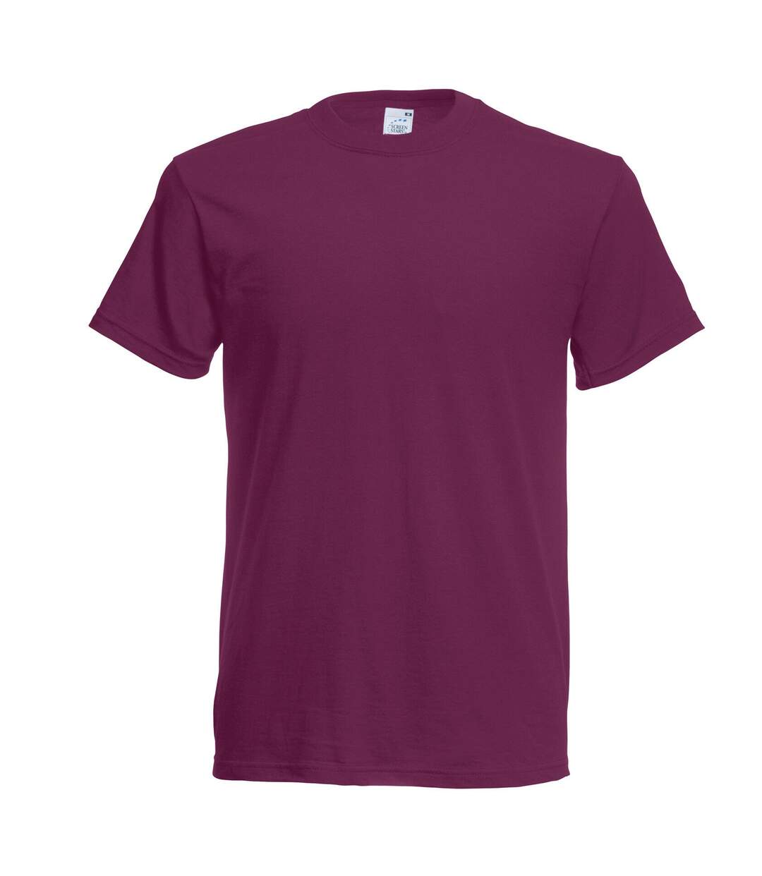 T-shirt Manches Courtes Homme Bordeaux Fruit Of The Loom-1