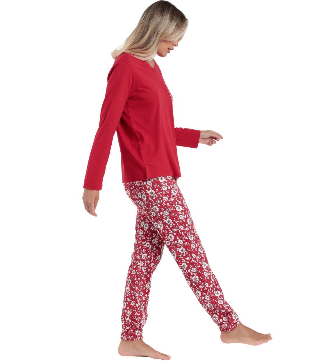 Pyjama pantalon haut manches longues Romantic Winter Admas-2