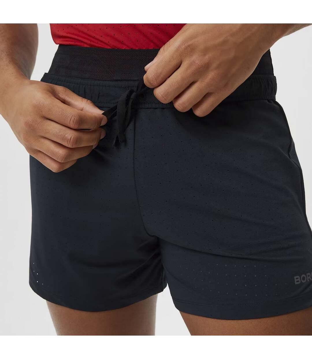 Running Breathable and Lightweight Perforated Sport Shorts for Men-3