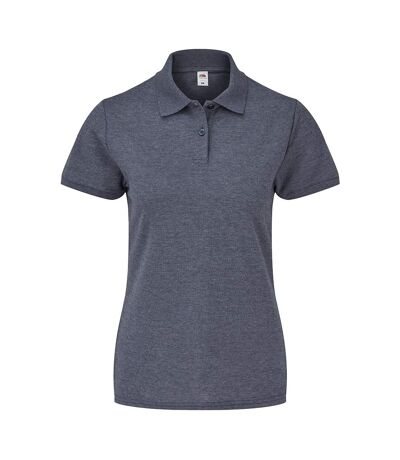 Fruit of the Loom Womens/Ladies Lady Fit Piqué Polo Shirt (Navy Heather)