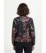 Blouson esprit bomber tissu bouclette imprimé-2