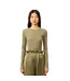 T-shirt Femme Vert Kaki Lacoste-1