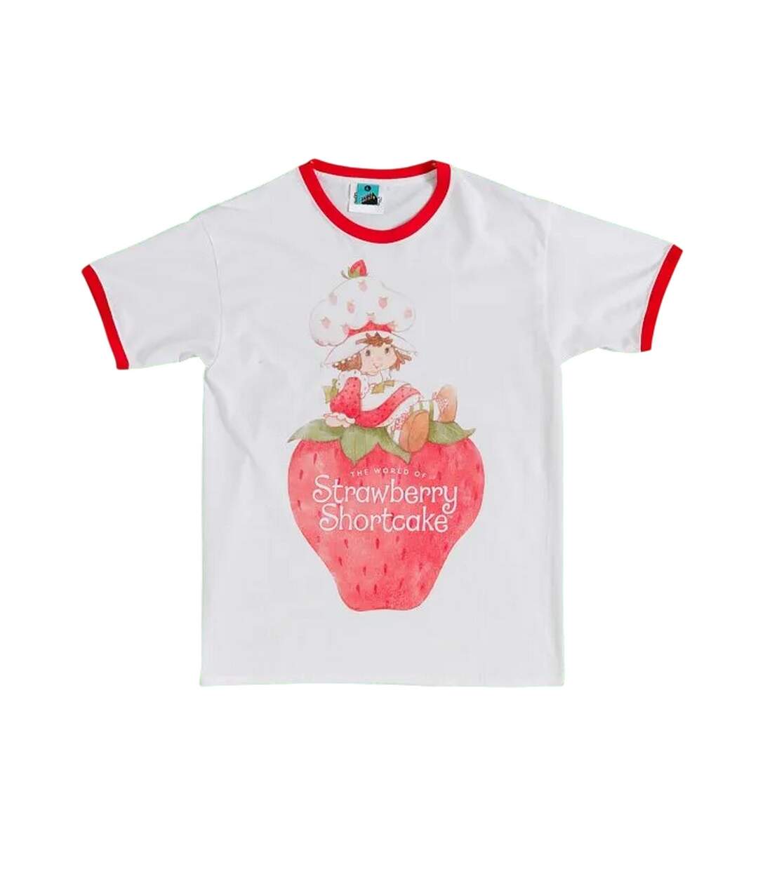 T-shirt Motif/style Œuvre D´art Adulte Blanc Blanc Cassé Strawberry Shortcake-1