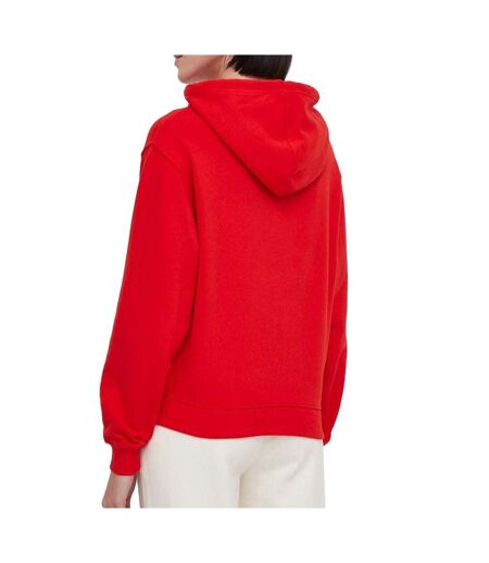 Sweat rouge femme tommy hilfiger on chest - l