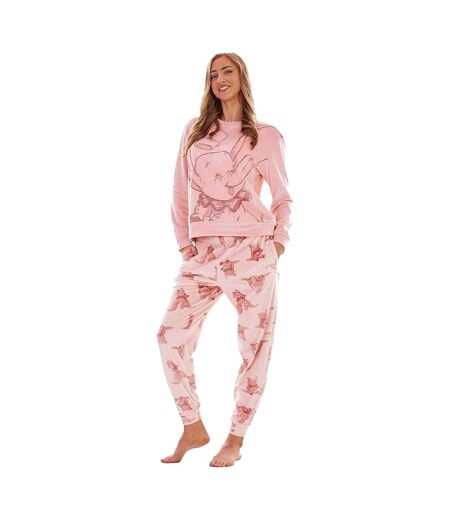 Ensemble De Pyjama Long Manches Longues Femme Pêche Dumbo