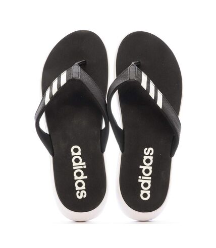 Tongs Noires/Blanches Homme Adidas Comfort Flip - 42