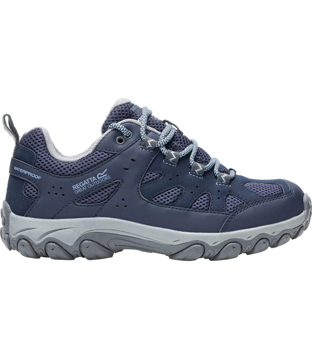 Womens/ladies Edgepoint Iv Low Walking Shoes Navy Dusky Blue Regatta-1