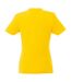 Womens/ladies heros short-sleeved t-shirt yellow Elevate