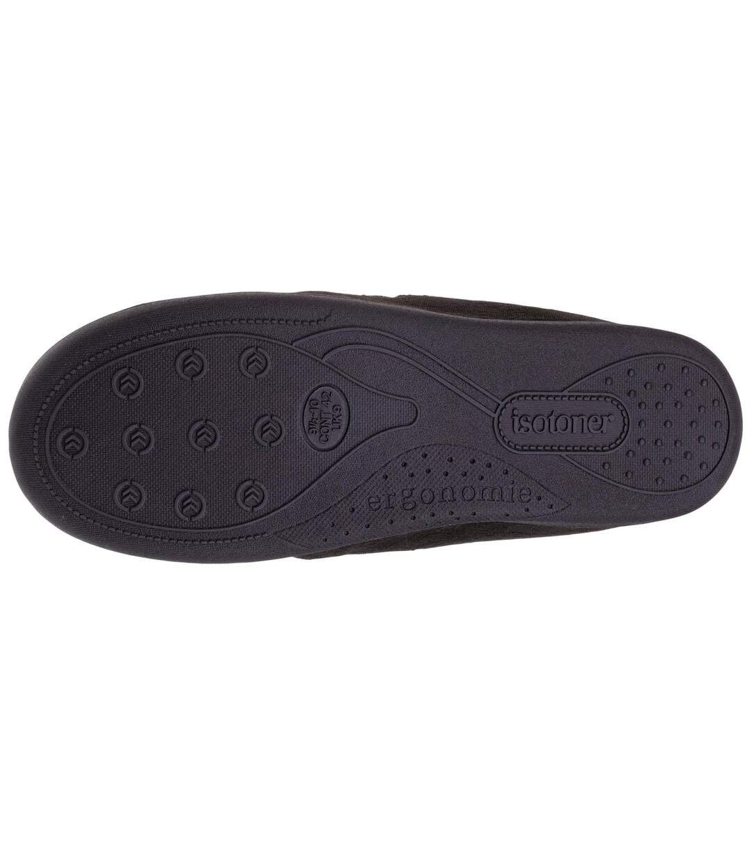 Isotoner Chaussons Mocassins homme dessus velours et semelle grand confort-4