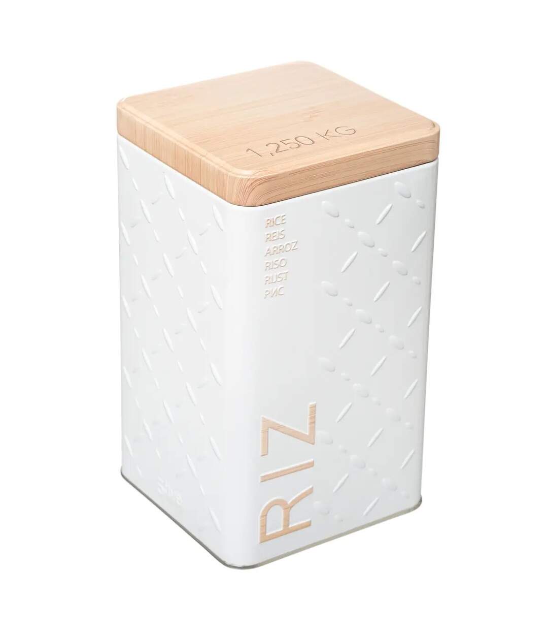 Boîte à Riz Scandi 18cm Blanc-1