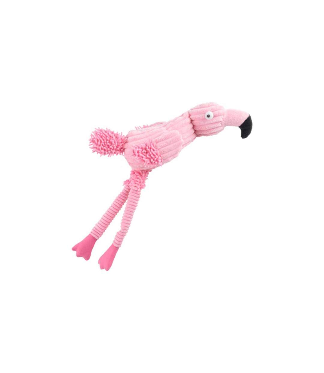 Peluche pour Chien Flamant Rose 46cm Rose-1