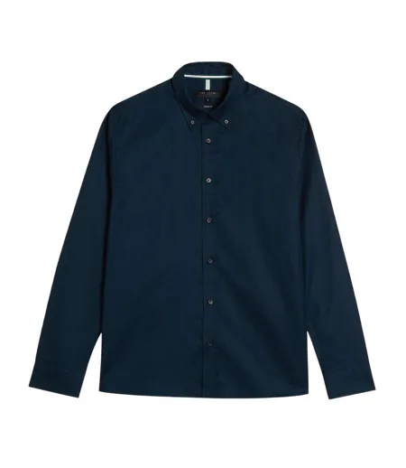 Mens Allardo Oxford Shirt Navy Ted Baker