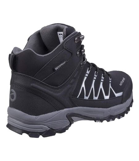 Mens Abbeydale Mid Hiking Boots Black Grey Cotswold