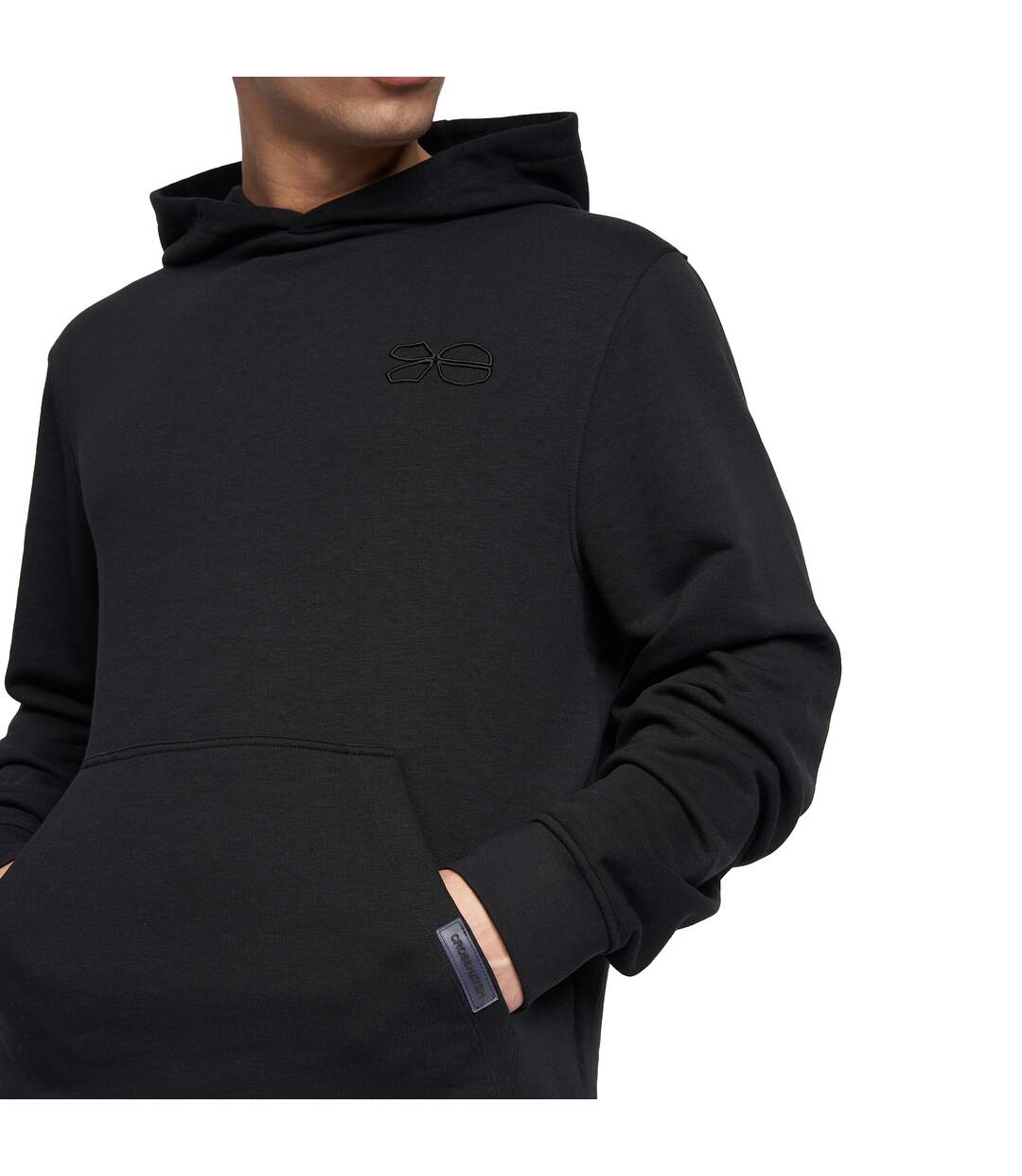 Crosshatch Mens Emmson Hoodie (Black)
