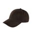 6 Panel Wool Blend Cap Dark Brown Beechfield-2