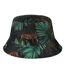 Bob Motif/style Jungle Adulte Bleu Sarcelle Imprimé Spiral-2