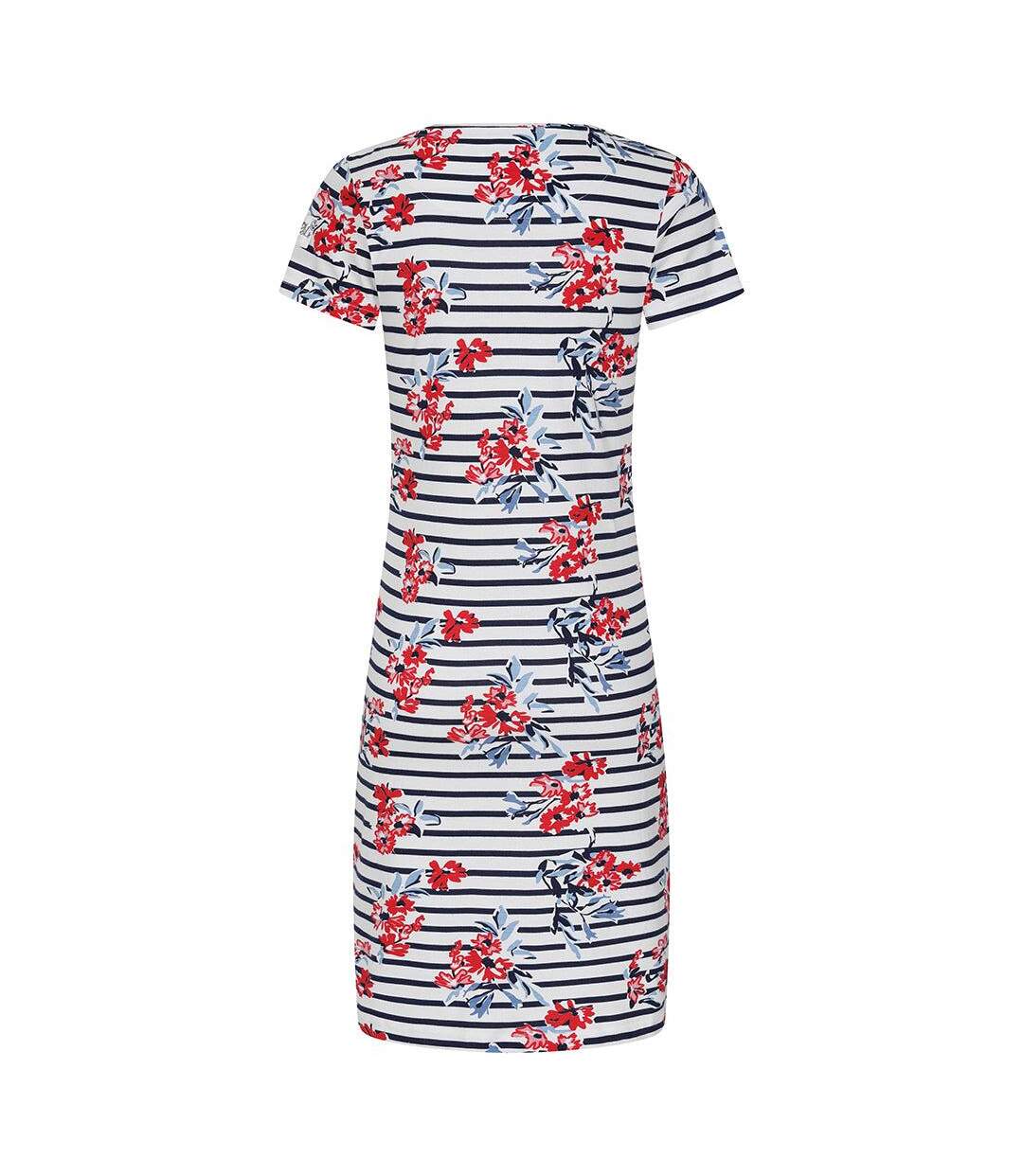 Robe T-shirt Motif/style Prairie Femme Rouge Lazy Jacks-4