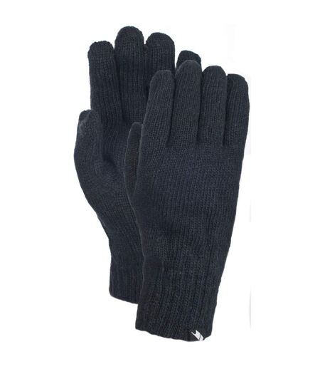 Trespass Mens Bargo Knitted Gloves (Black)