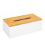 Boîte à Mouchoirs Déco Modern 25cm Blanc-1