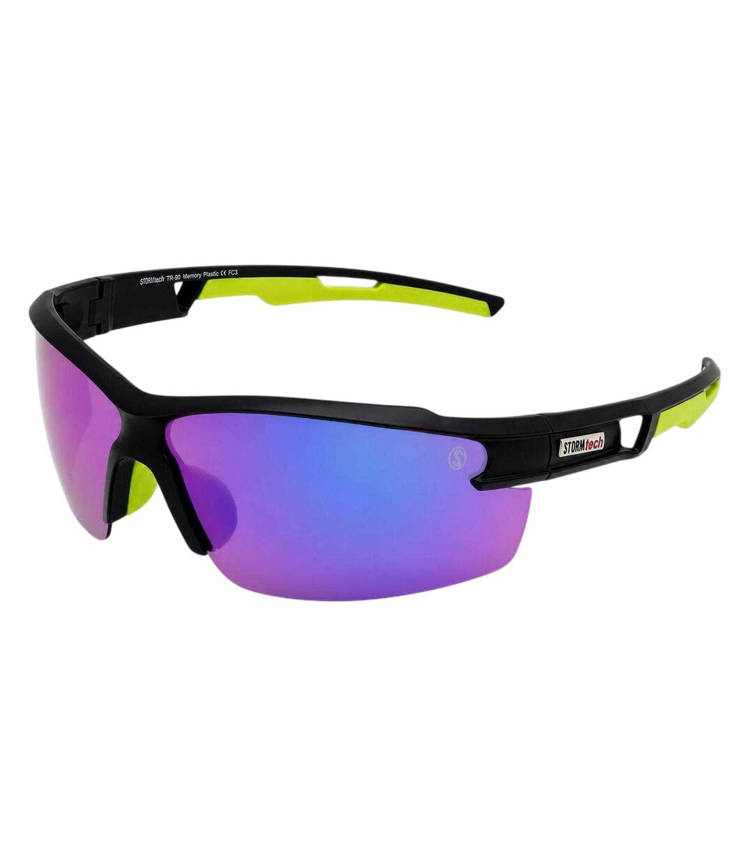 Lunettes De Soleil De Sport Half Rim Homme Taille Unique Noir Stormtech-2