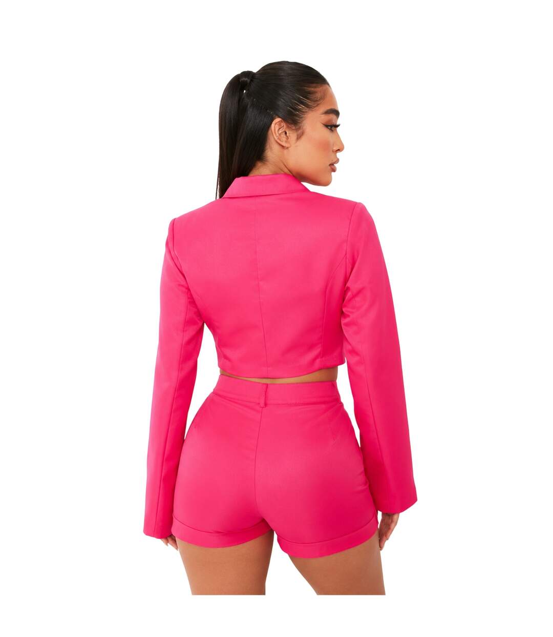 Veste Manches Cloche Femme Rose Missy Empire-2