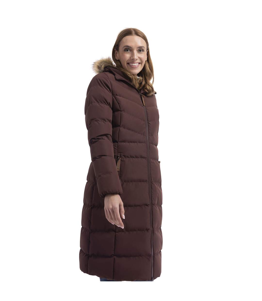 Doudoune Longue Audrey Femme Marron Trespass-2