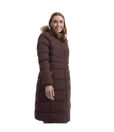 Doudoune Longue Audrey Femme Marron Trespass