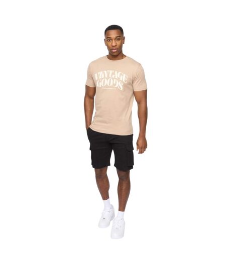 Mens wilsby t-shirt stone Crosshatch