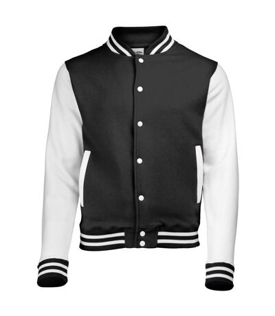 Awdis Unisex Varsity Jacket (Jet Black / White) - UTRW175