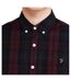 Mens Checked Cotton Button-down Shirt Red Farah-3