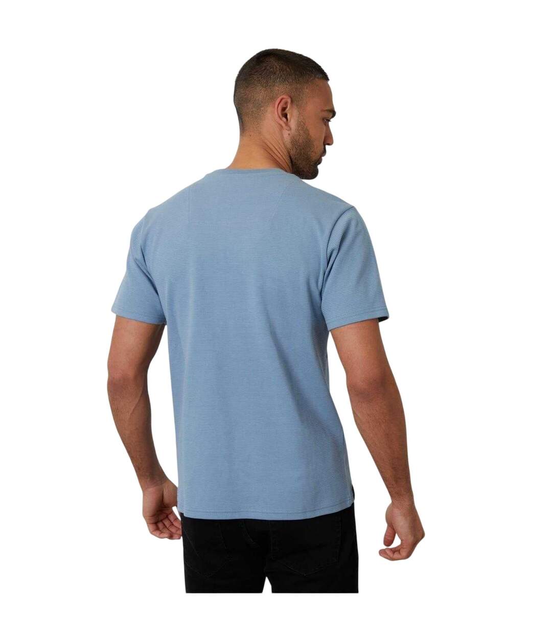 T-shirt Homme Bleu Clair Threadbare-3