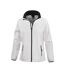 Womens/ladies softshell body warmer white/black Result-1