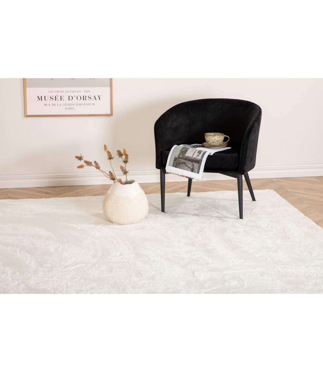 Tapis Déco Blanca 200x300cm Blanc-5