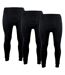 3 Pack Mens Thermal Long Johns | Winter Base Layer Underwear Bottoms-3